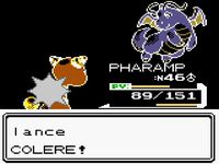 une photo d'Ã©cran de Pokemon Or sur Nintendo Game Boy Color